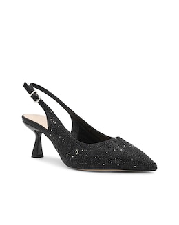 Paradox London Fiora Wide E Fit Kitten Heel Courts