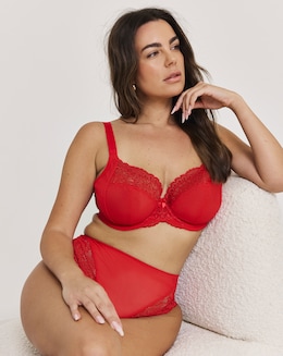 Elomi Tiernie Plunge Wired Bra Red