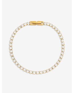 Jon Richard Waterproof Gold Plated Tennis Bracelet