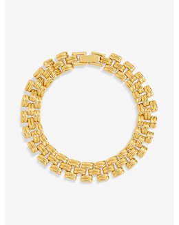 Jon Richard 18K Gold Plated Gate Chain Bracelet
