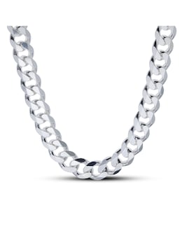 Sterling Silver Curb 22 Inch Chain Necklace