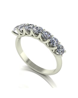 Moissanite 9ct White Gold 1ct total Eternity Ring