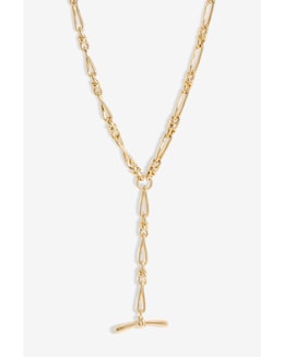 Jon Richard Gold Plated T Bar Necklace
