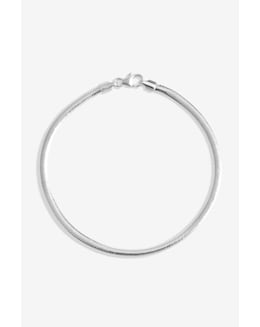 Simply Silver Sterling Silver 925 Fine Flat Snake Chain Bracelet