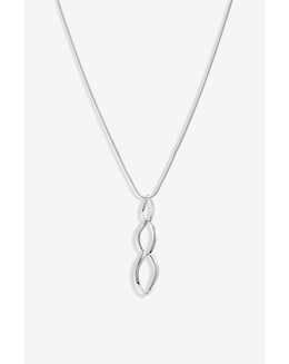 Simply Silver Sterling Silver 925 Polished Flat Spiral Pendant