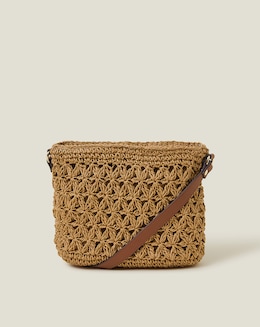 Accessorize Raffia Cross-Body Bag