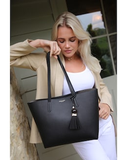 Luella Grey Benny Black Tote &amp; Pouch