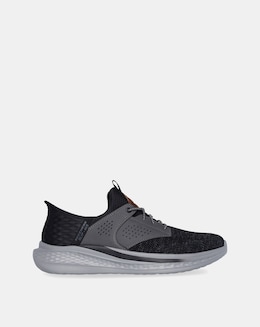 Skechers Slip-ins Slade Caster Trainer - Black/Grey