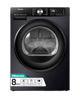 Hisense 3S Series DH3S802BB3 WiFi-enabled 8kg Heat Pump Tumble Dryer - Black
