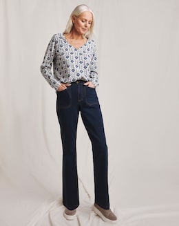 Julipa Straight Fit Stretch Jeggings Short