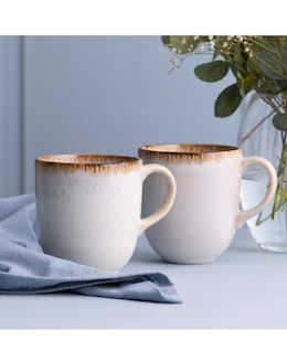 Mason Cash Cream Reactive Glaze Set of 4 Mugs