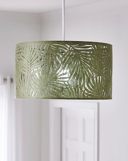 Textured Leaf Pattern Pendant Shade 40cm