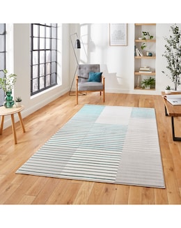 Think Rugs Apollo Modern Linear Rug - Blocks