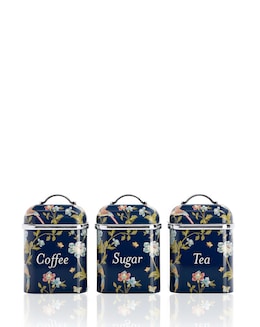 Laura Ashley Navy Elveden Set of 3 Canisters