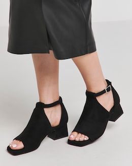 Helena Low Block Heel Shoe Boot - Extra Wide Fit (EEE)