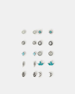 Accessorize 10-Pack Western Boho Earrings