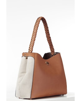 Luella Grey Adriana Camel Hobo Tote