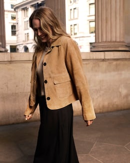 Anthology Suede Trucker Jacket