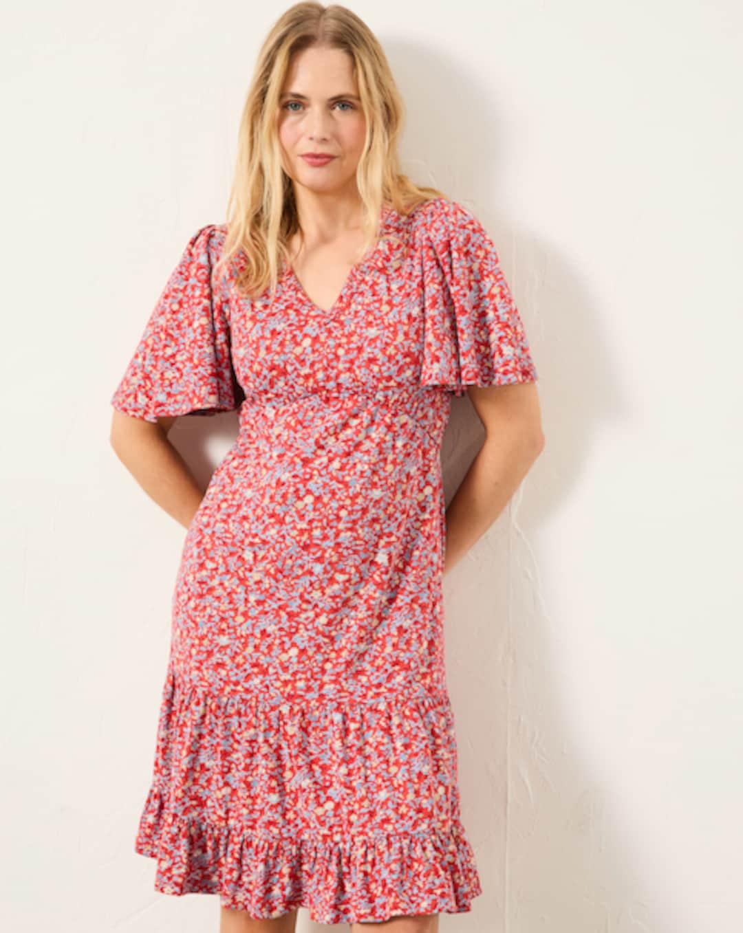 homecoming navy blue dress Edith' Printed Lace Midi Dress – Grace and Joy Company main image 0