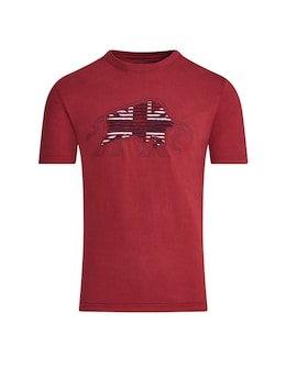 Raging Bull Slash Bull T-Shirt Claret