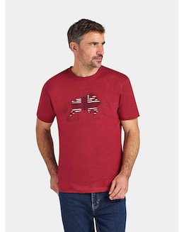 Raging Bull Slash Bull T-Shirt Claret