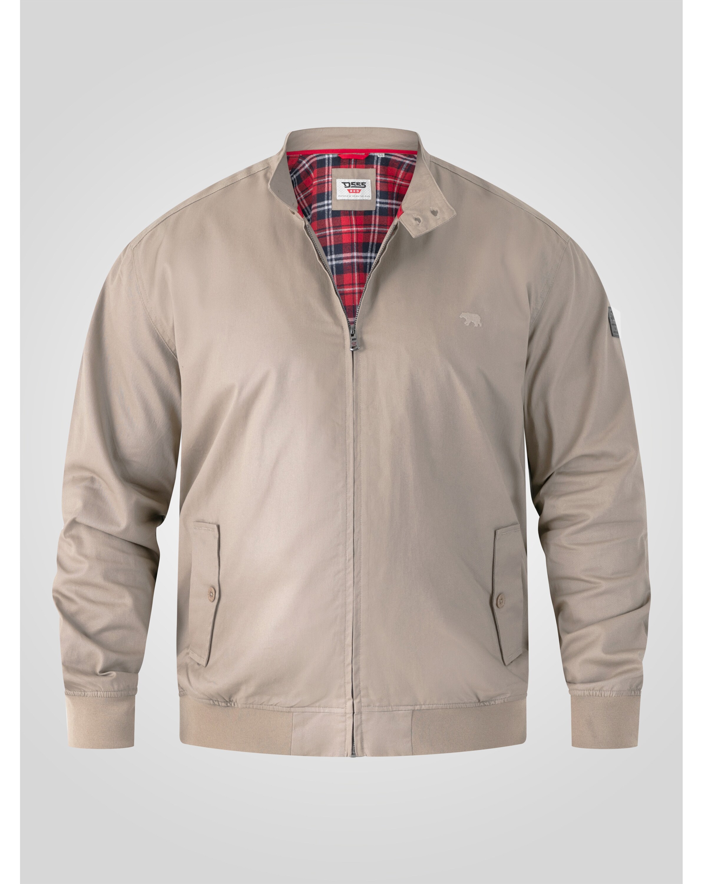 D555 Kent Harrington Jacket With Elasticated Rib Hem and Cuffs
