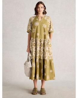 White Stuff Eva Mixed Print Dress
