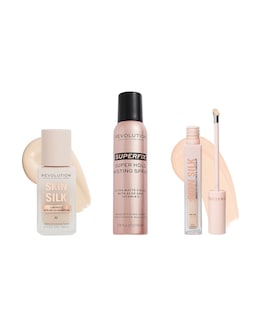 Revolution Skin Silk Base &amp; Fix Set , Silk Serum Foundation 2