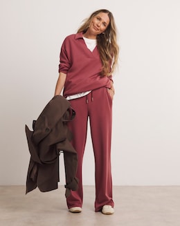 Coral Anthology Wide Leg Jogger