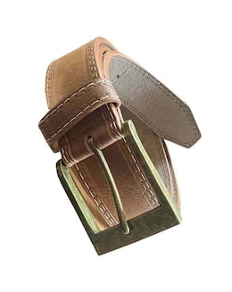 D555 Big &amp; Tall Dylan Bonded Leather Belt 3.8 Cm Width - Tan
