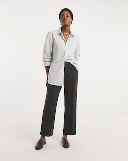 Brushed Ponte Trousers - Dark Charcoal