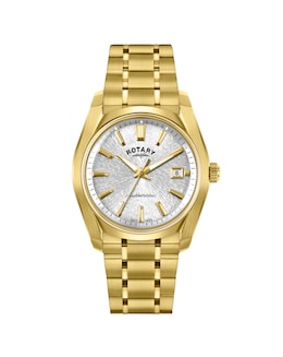Rotary Men Gold Plated Bracelet Watch