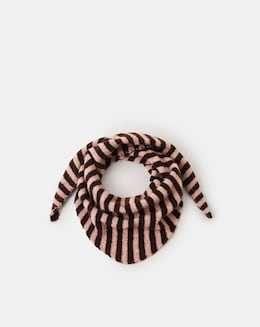 Accessorize Stripe Knitted Triangle Scarf
