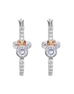 Mickey Stoneset Hoop Earrings