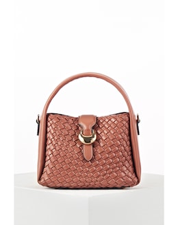 Luella Grey Maggie Blush Weave Crossbody