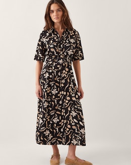 Monsoon Ulla Floral Print Jersey Dress