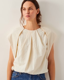 Monsoon Dorit Bubble Hem Top