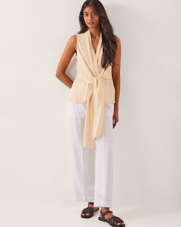 Monsoon Jolie Regular Linen Trousers
