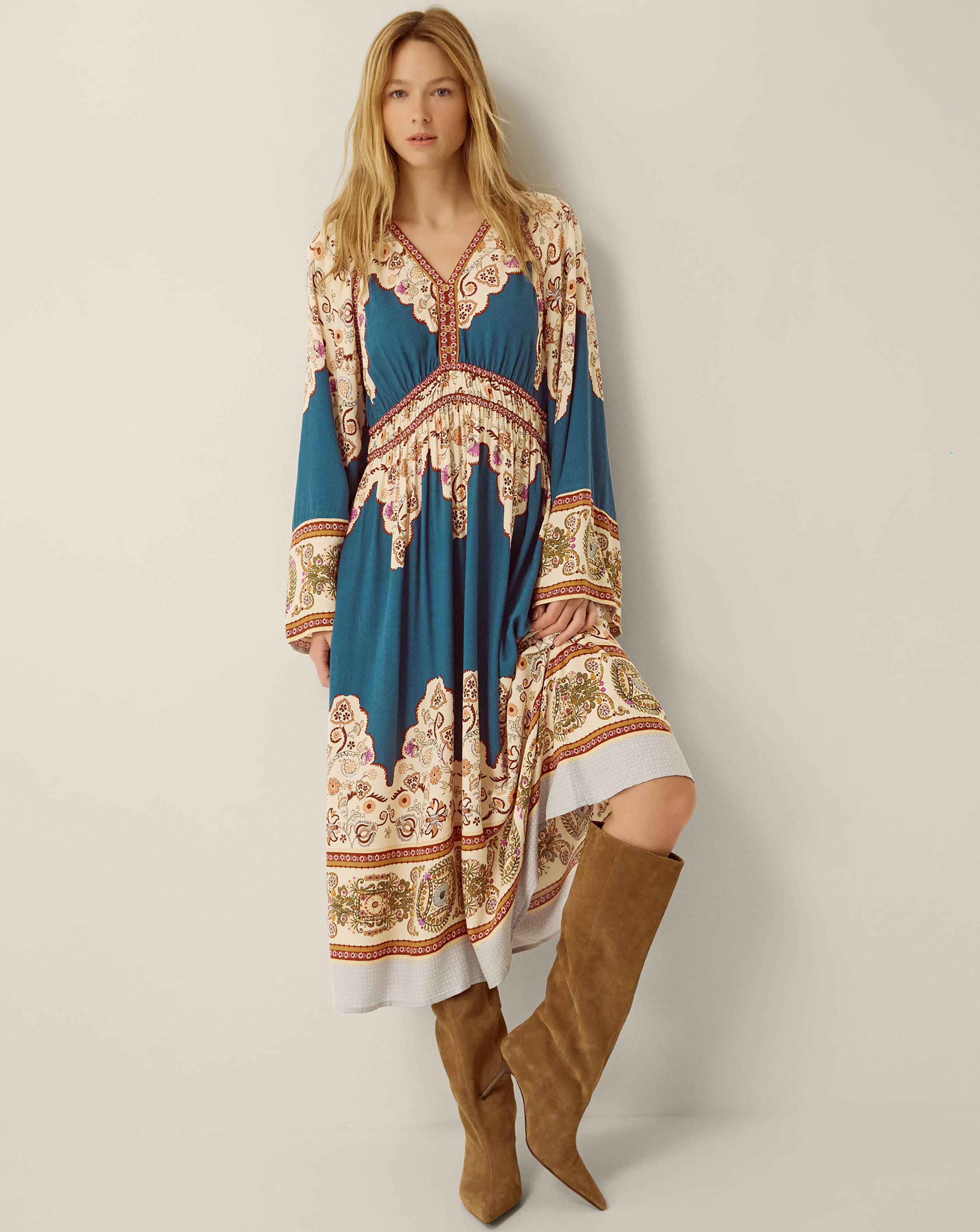 Monsoon Gia Cutwork Lace Midi Dress | Ambrose Wilson