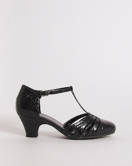 Closed Back T Bar Occasion Sandal - Extra Wide Fit (EEE)