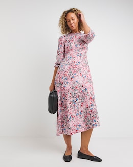Empire Midi Tea Dress
