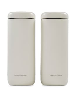 Morphy Richards Set of 2 Large Canisters - Cream