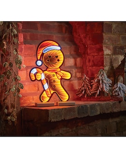 Three Kings 40cm Mr Gingerbread Infinity LED Christmas Light Figure
