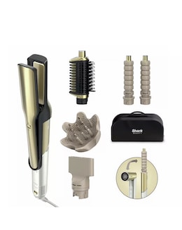 Shark Glam Straight, Waves &amp; Curls Multi-Styler 5-In-1 - Gold - HD6052SUK