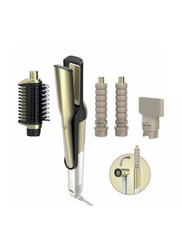 Shark Glam Straight &amp; Waves Multi-Styler 4-In-1 - Gold - HD6041SUK