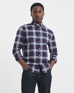 Tommy Hilfiger Flex Poplin Checked Shirt - Blue Check