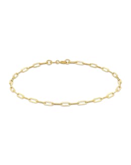 9ct Gold Paper Chain Bracelet