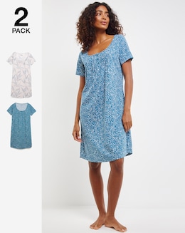 Pretty Secrets Value 2 Pack Short Sleeve Nighties
