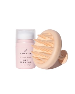 Hair Gain Peptide Puff Dry Shampoo &amp; Scalp Massager