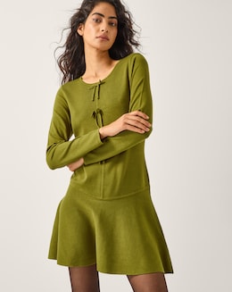 Monsoon Bayle Bow Knit Mini Dress